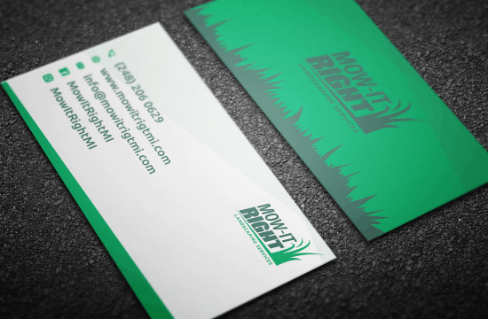 Mow It Right Business Card Mock Up-min