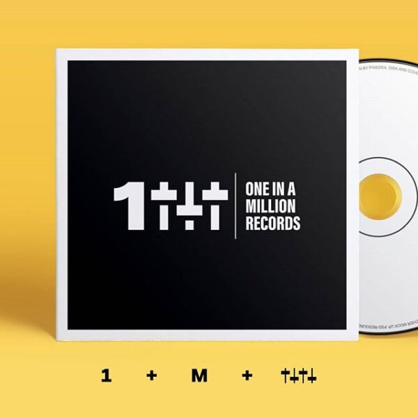 One In A Million Records Logo-Designed by Fivenson Studios