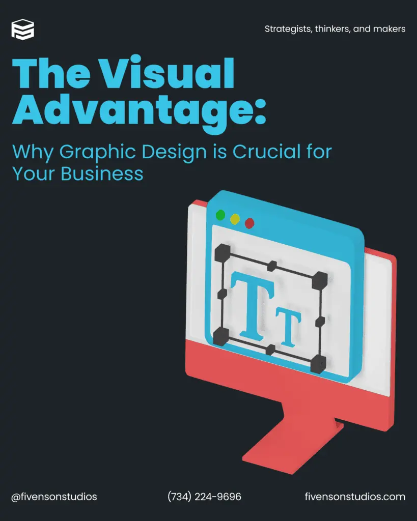 Enhance your business with strategic graphic design. Professional visuals from Fivenson Studios improve communication, strengthen brand identity, and engage customers.