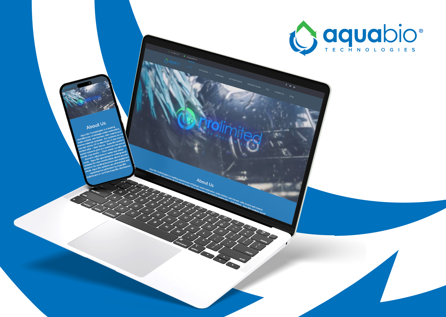 Aqua Bio Technologies Web Design