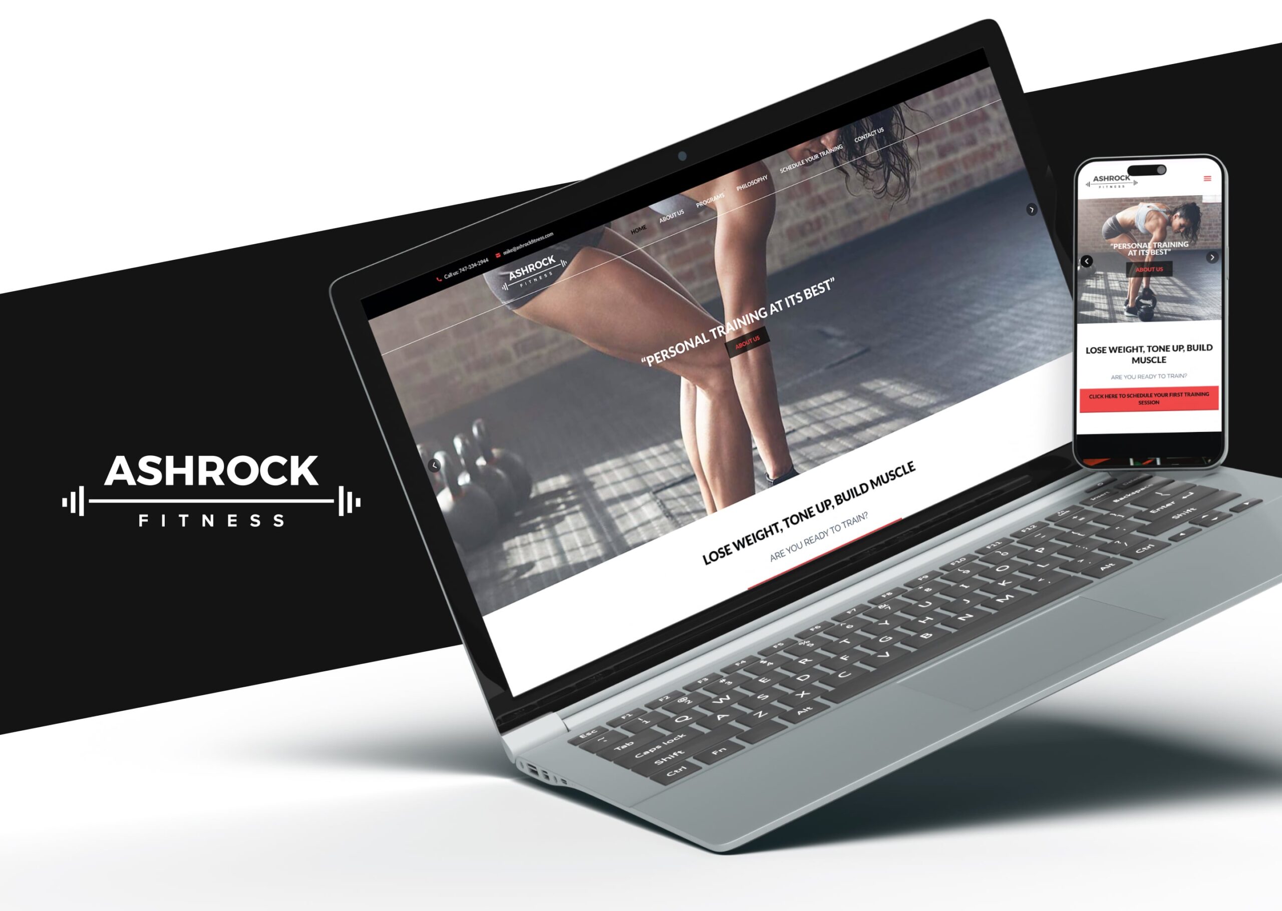 Ashrock Fitness Web Design