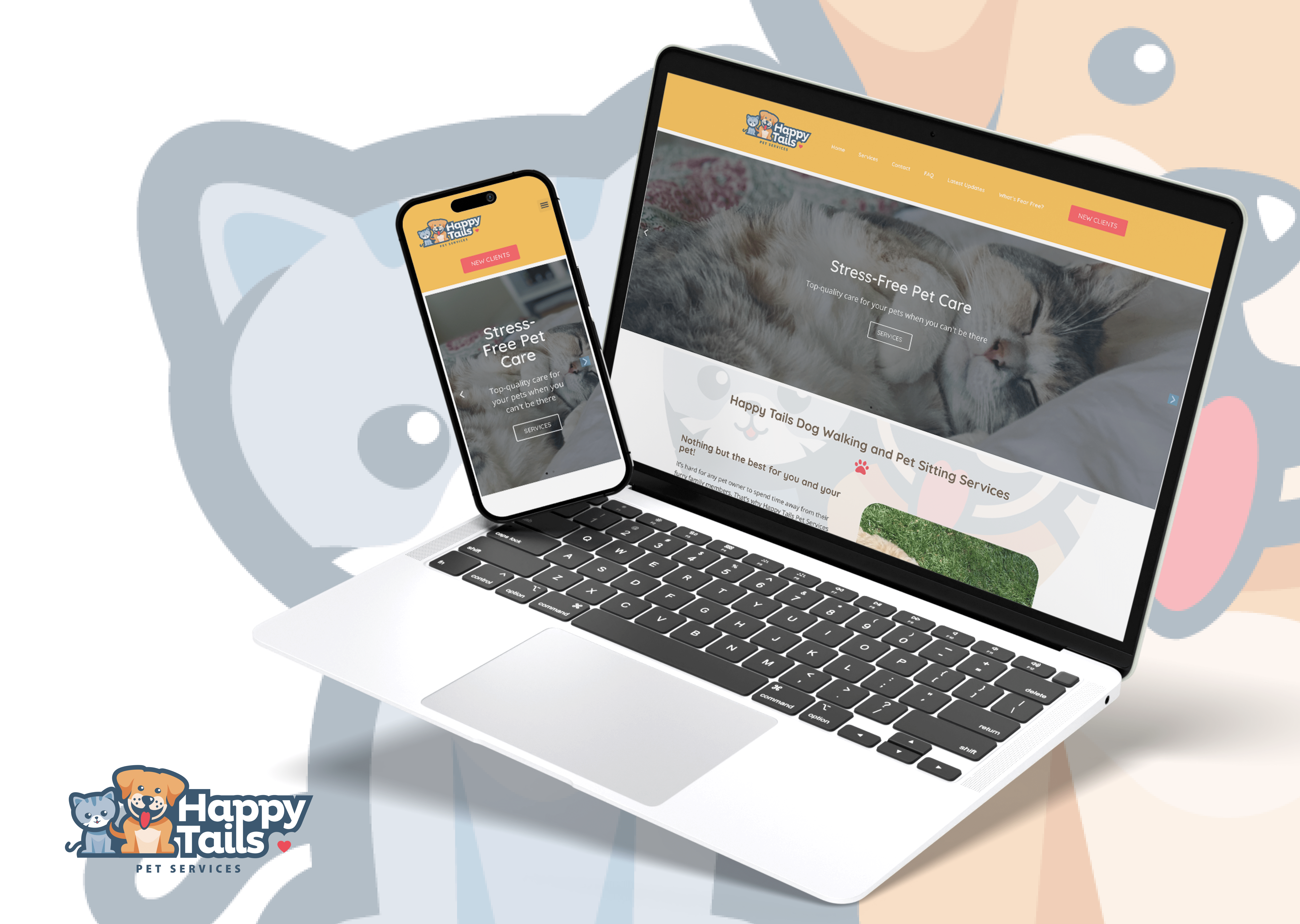 Happy Tails Pet Services Web Design