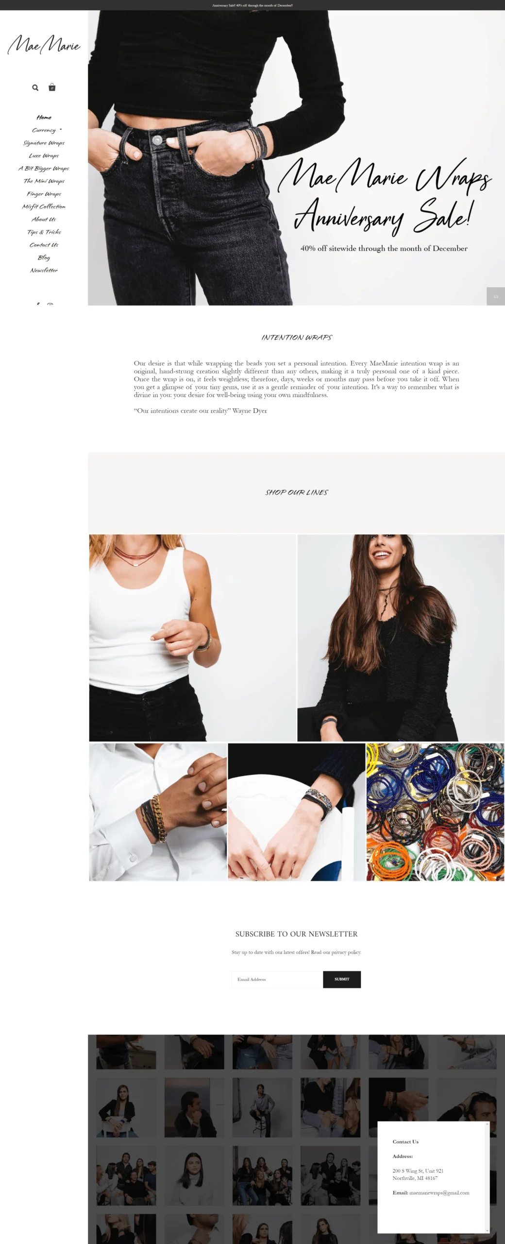 MaeMarie Wraps Web Design