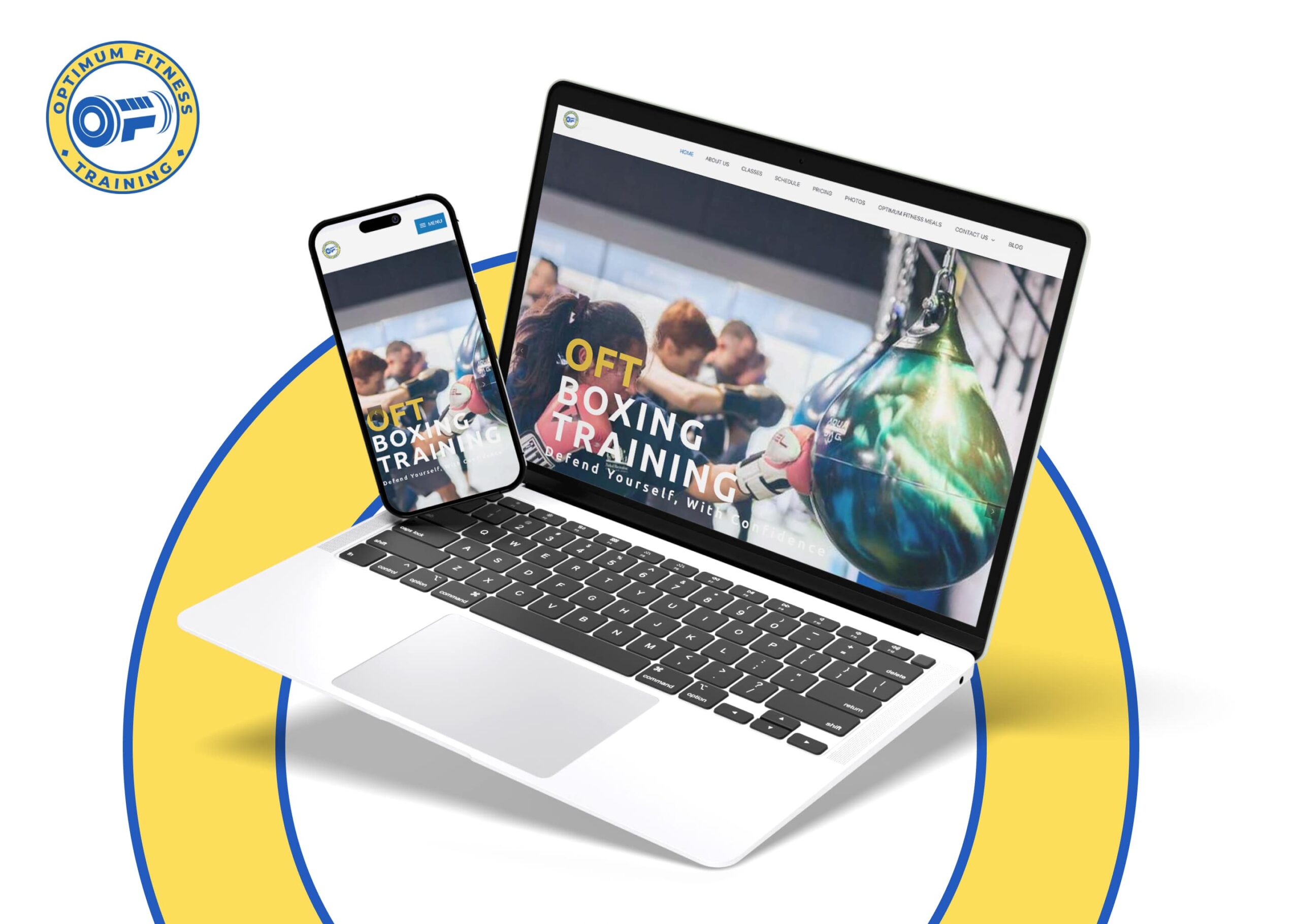 Optimum Fitness Training Web Design