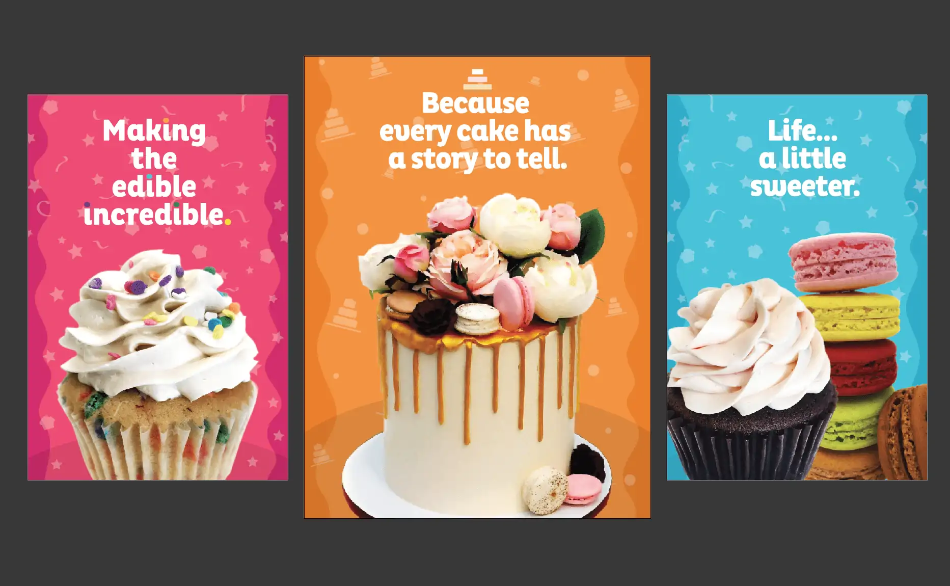 Cakes by Rubina poster design