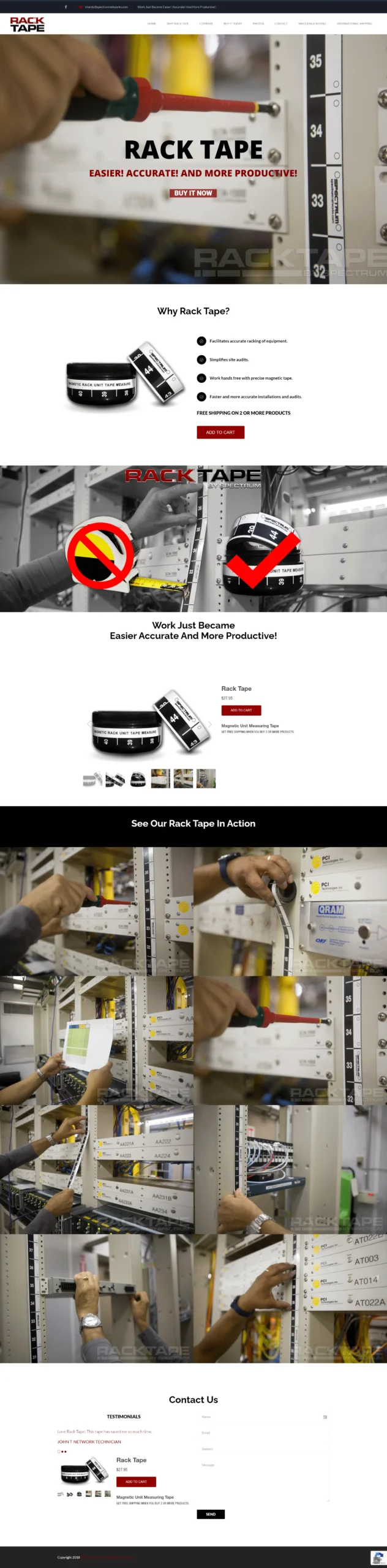 Rack Tape Web Design