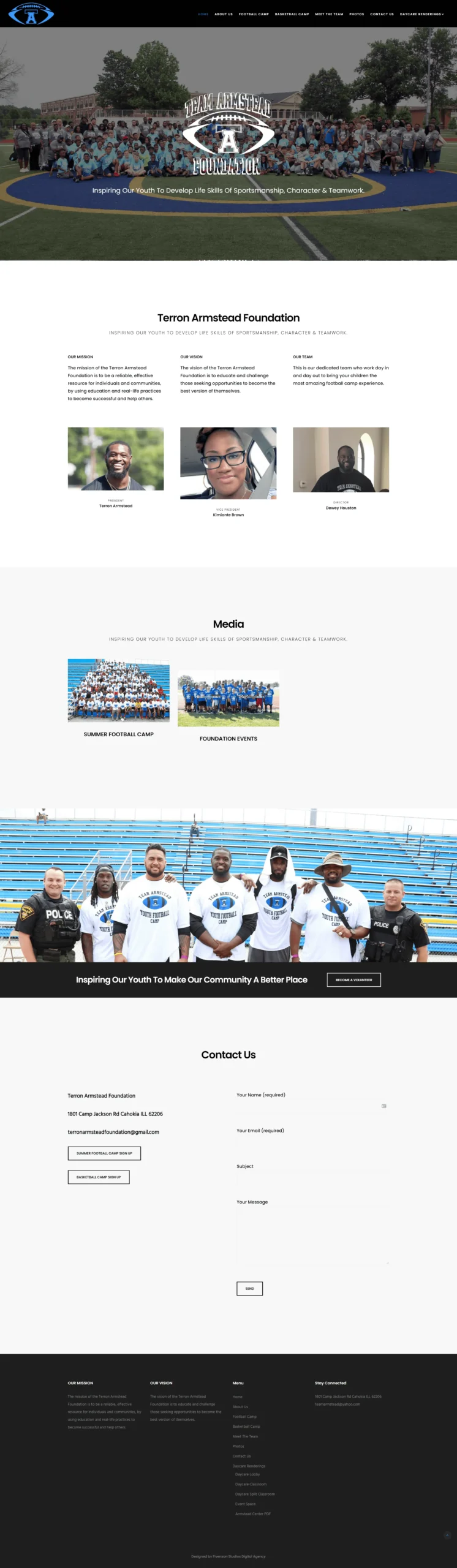 Terron Armstead Foundation Web Design