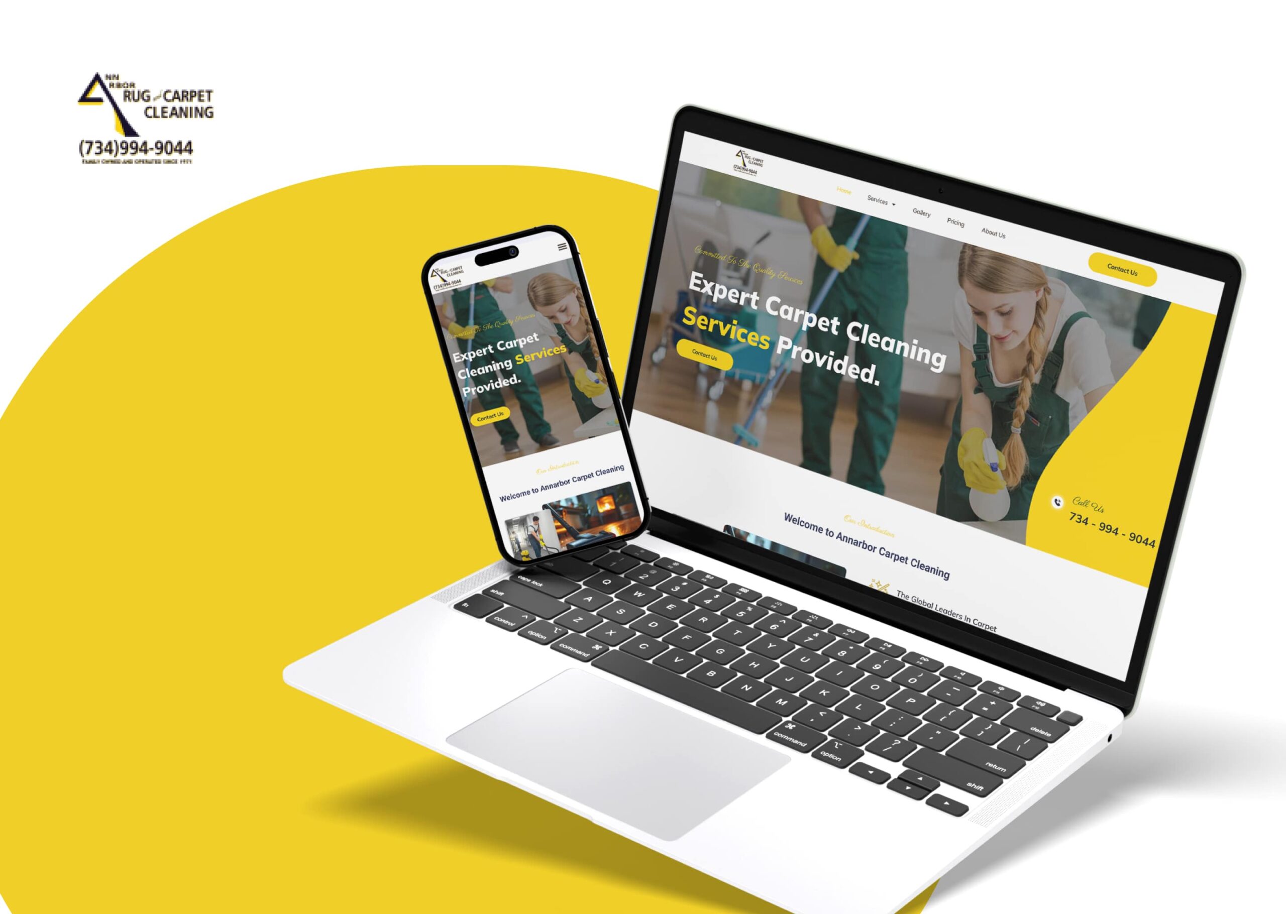 Ann Arbor Carpet Cleaning Web Design