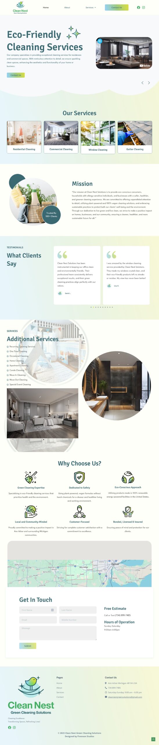 Clean Nest Web Design