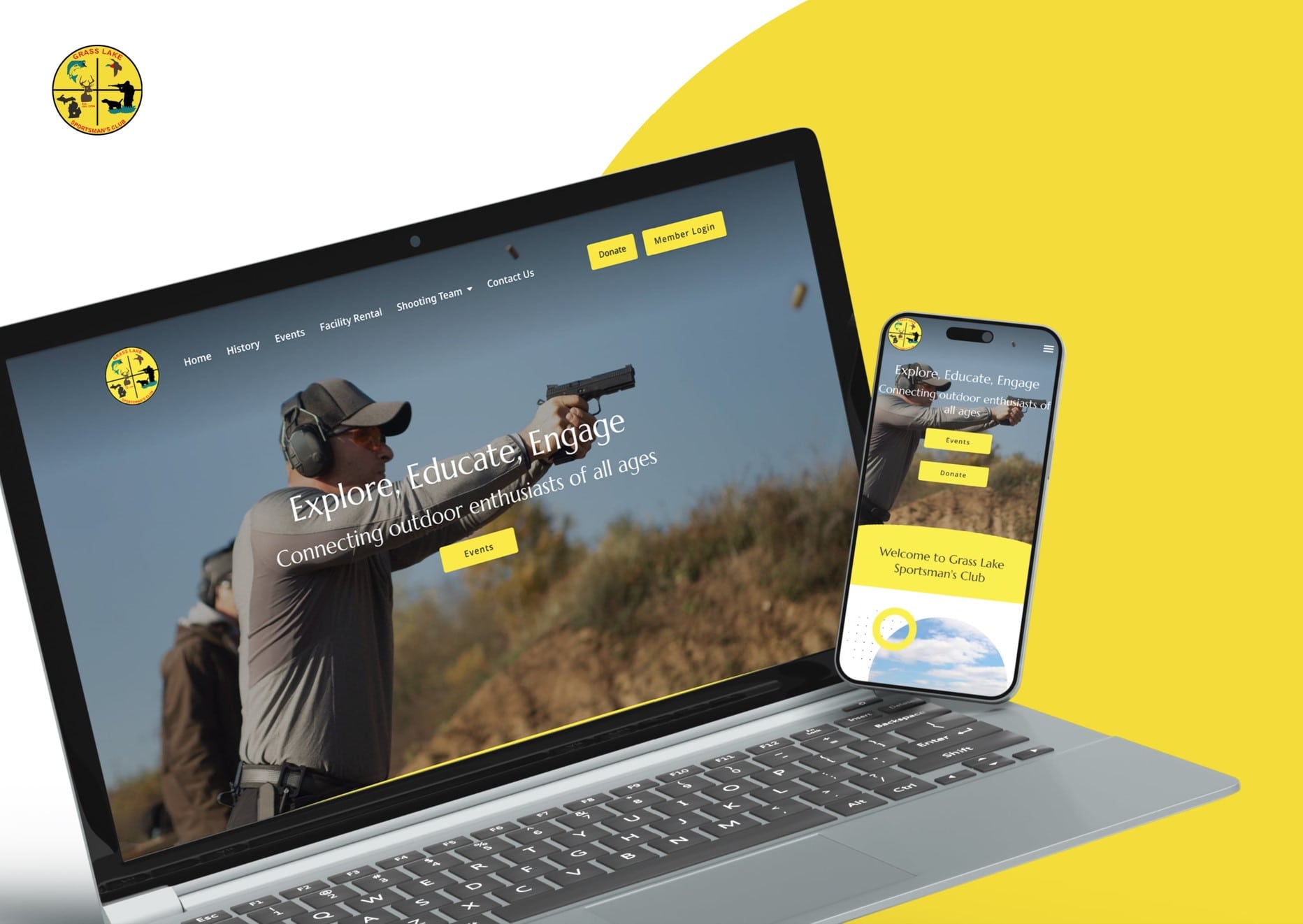 Grass Lake Sportsman Club Web Design