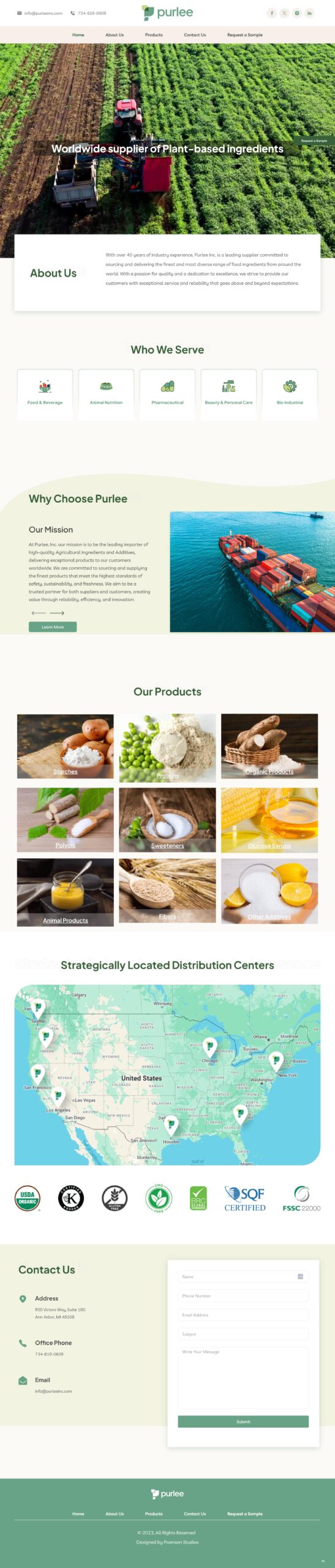 Purlee Inc Web Design