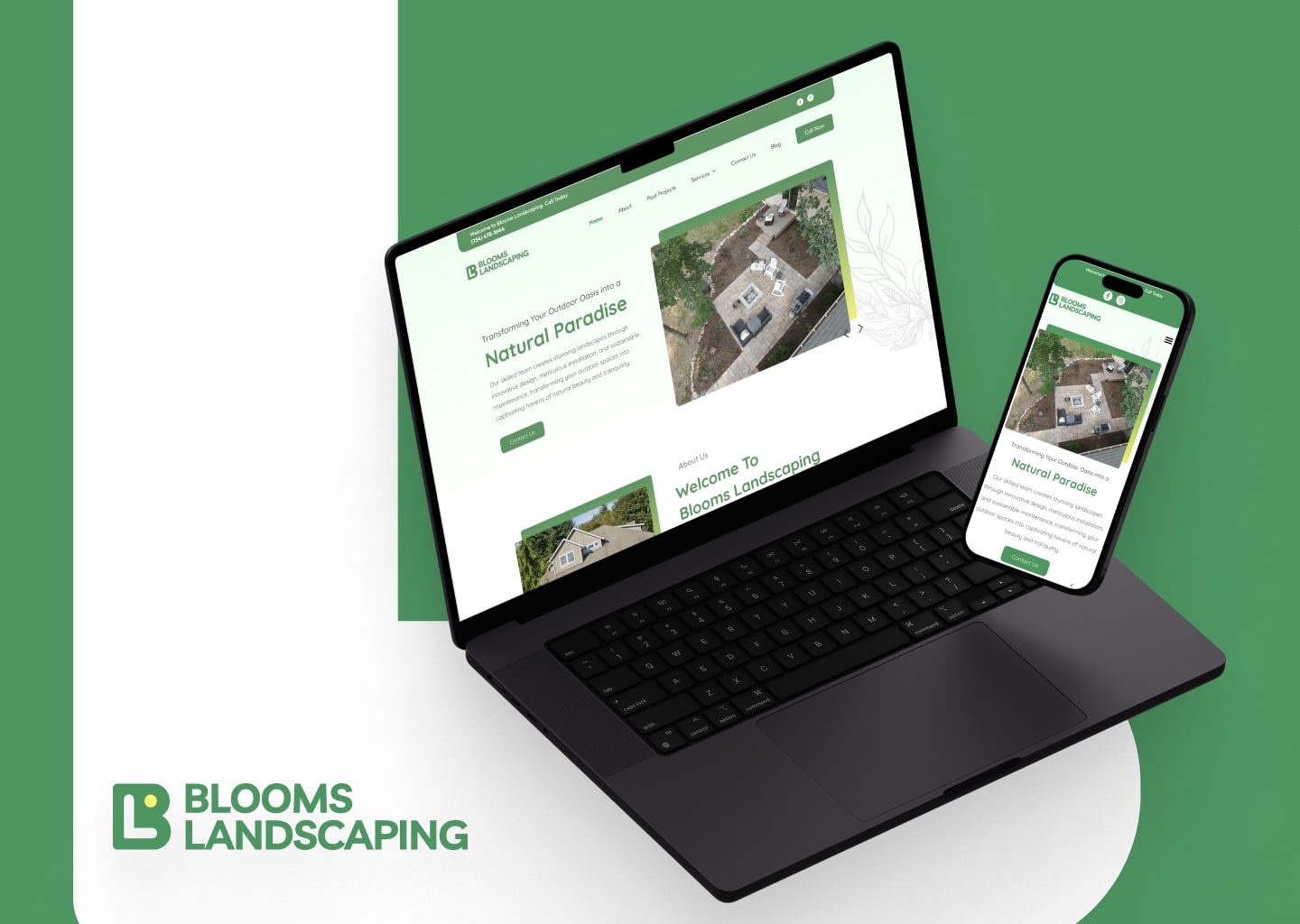 Blooms Landscaping Web Design