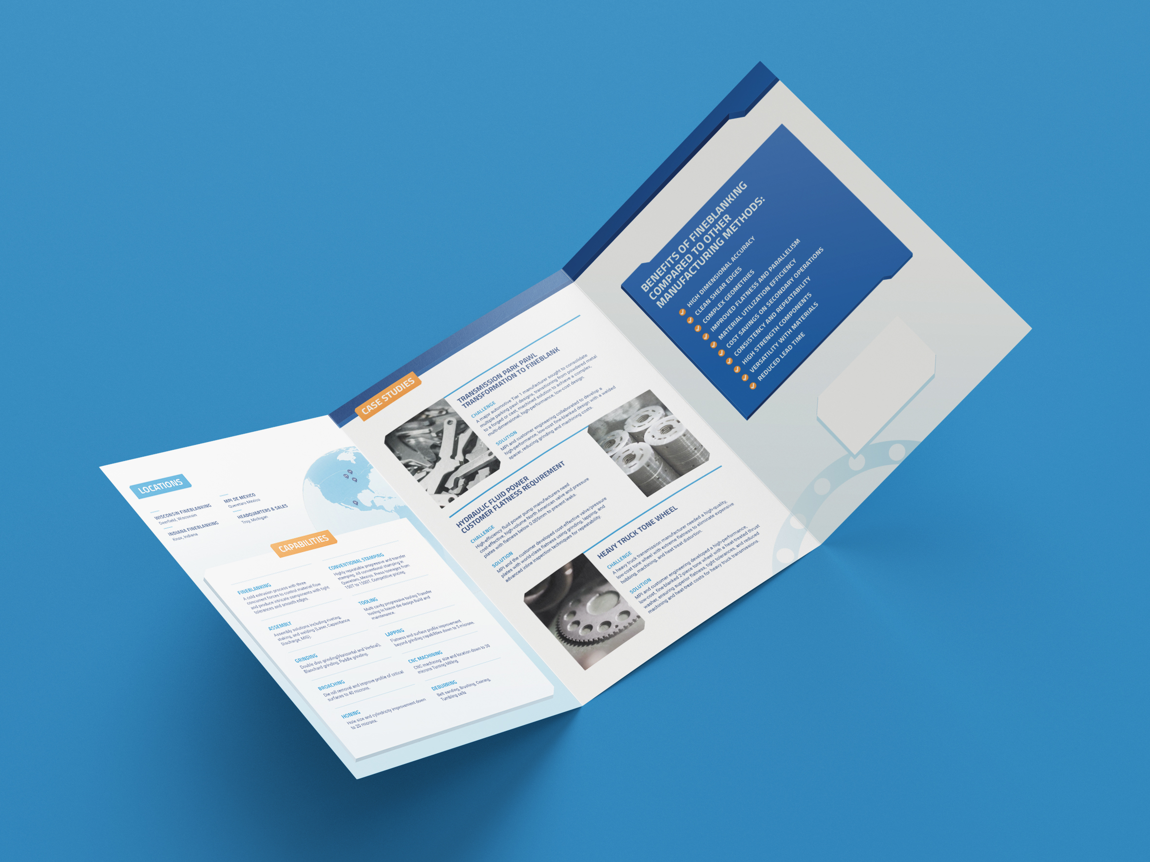 MPI Products manufacturing brochure design