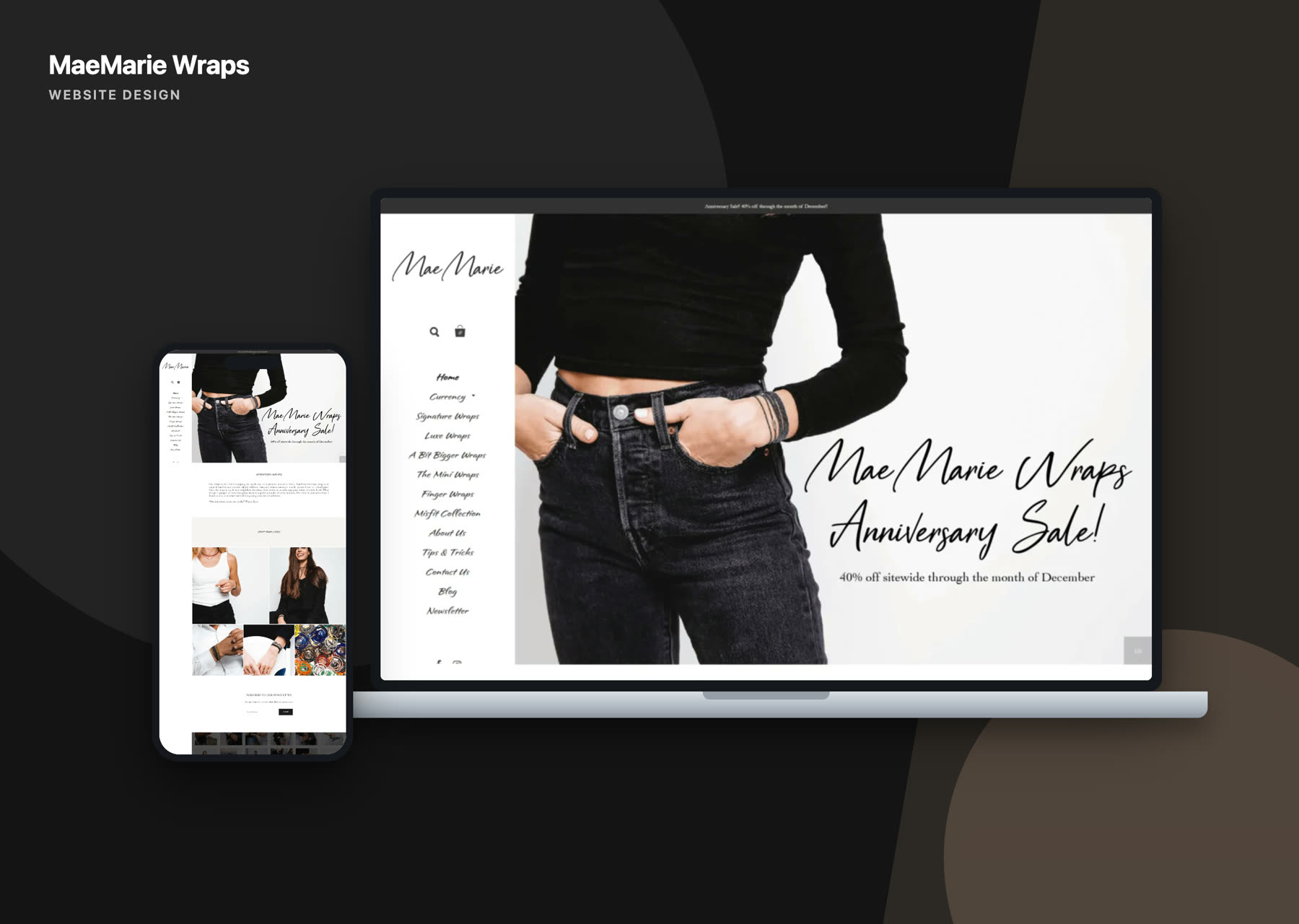 MaeMarie Wraps Web Design